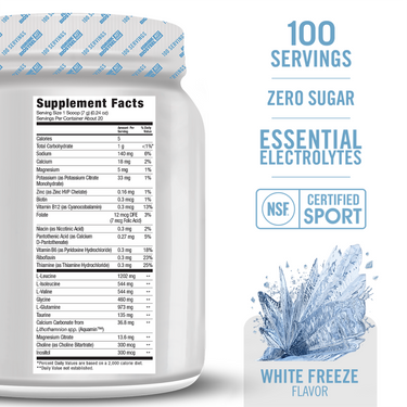 HYDRATION MIX / White Freeze - 100 Servings